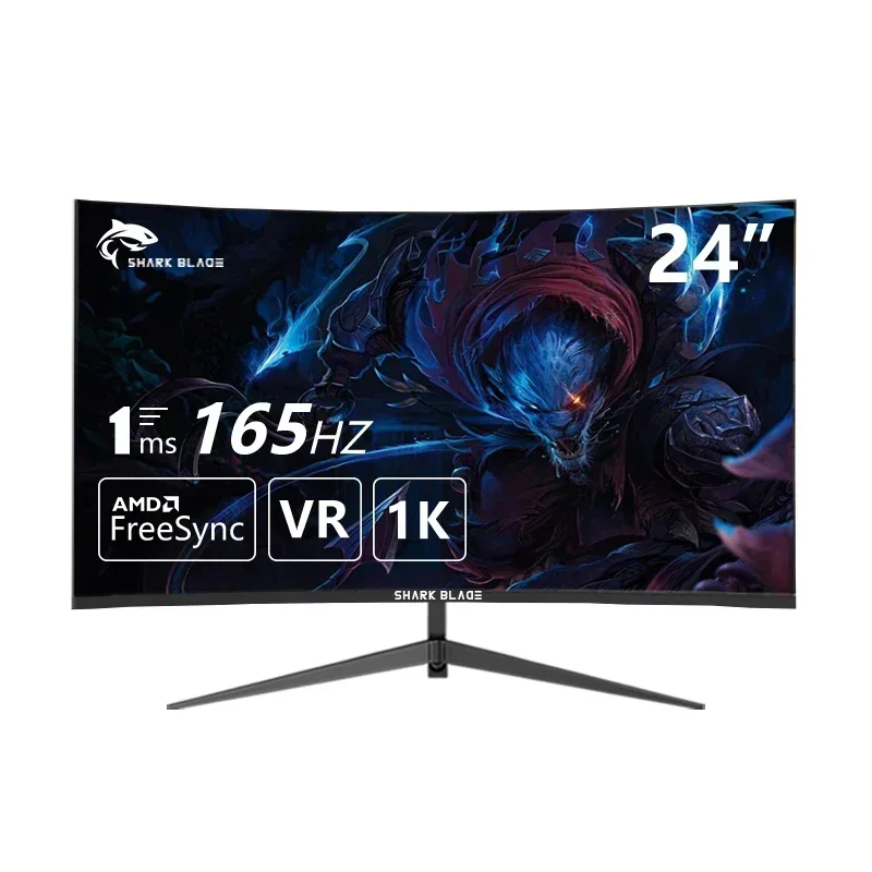 Display 144Hz Monitor Curvi Pc Gamer Lcd 1920*1080P Monitor Da Gioco Per Laptop Compatibile Hdmi 24 Pollici