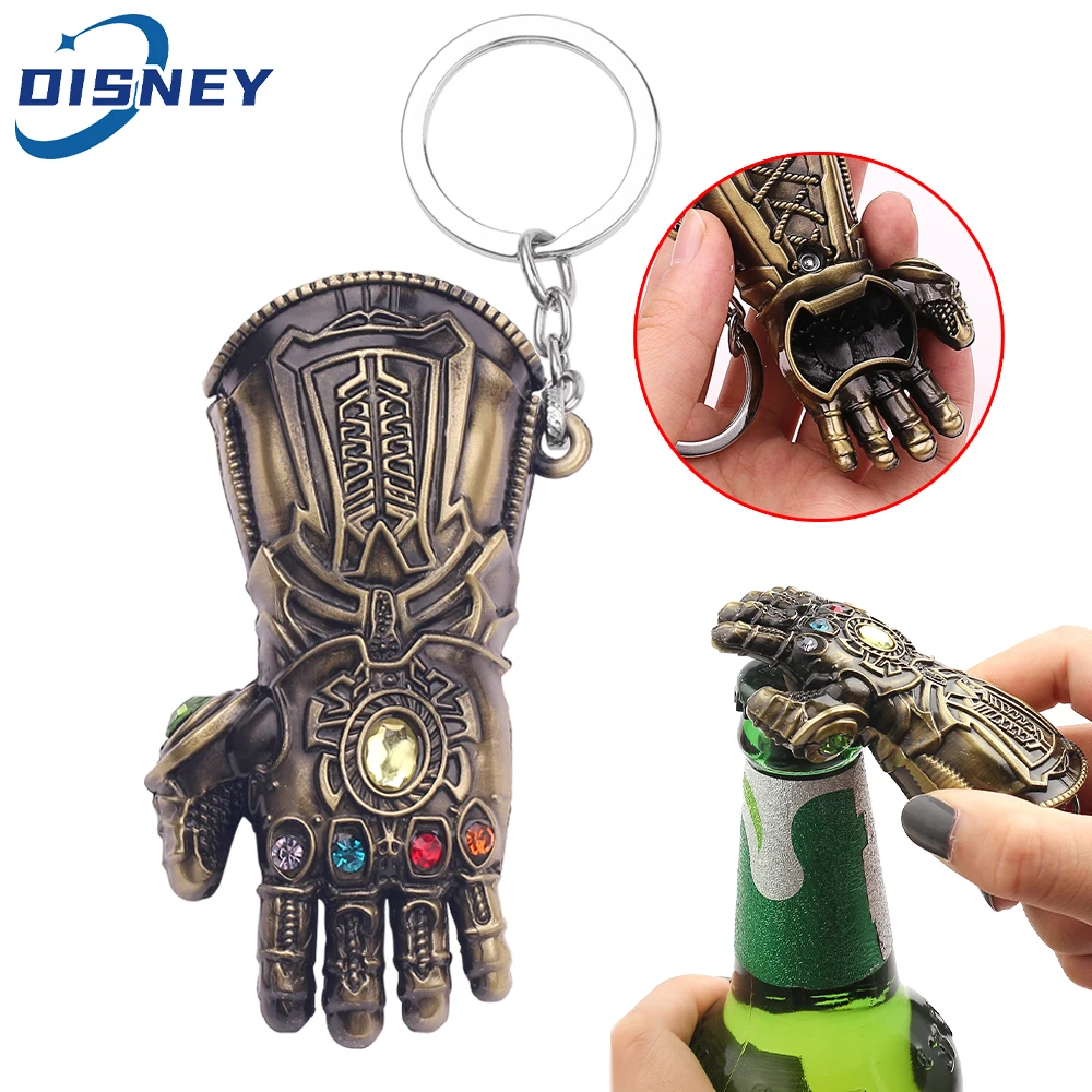 Avengers Thanos Infinity Stones Guanti Apribottiglie Portachiavi Marvel Jewelry Infinity Gauntlet Portachiavi Zaino Portachiavi