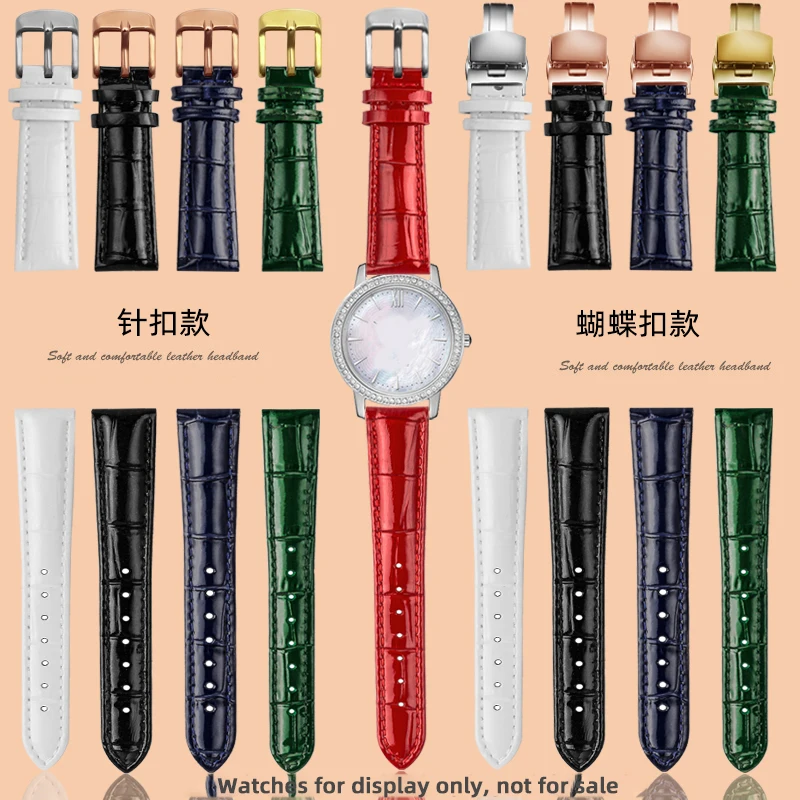Adatto Per Citizen Eco Drive Series Watch Ex1480-82D/15D/82L Orologio In Pelle Verniciata Lucida Con Stile Da Donna Da 14Mm