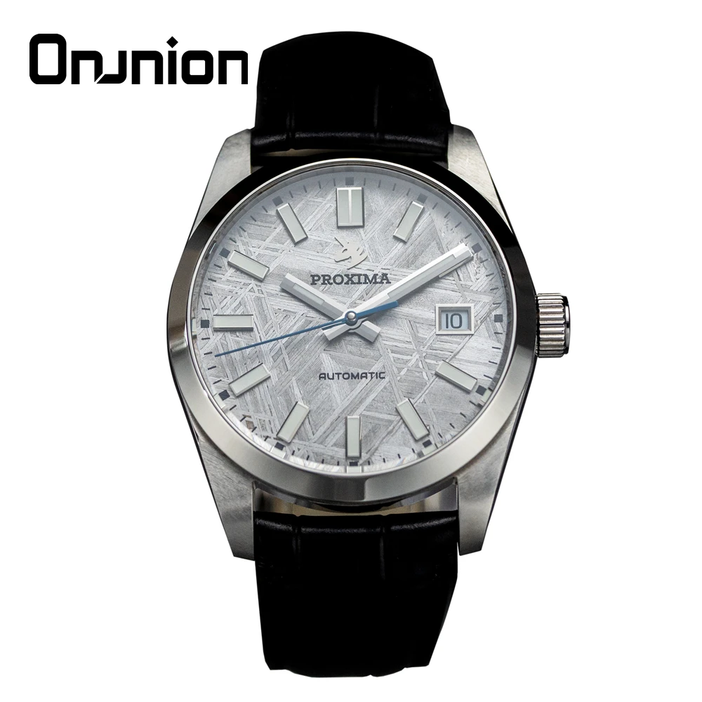 Omnion Luxury Waterproof Vintage Style Watch Pt5000/Sw200 Sport Orologi Meccanici Reloj Hombre Meteorite Dial