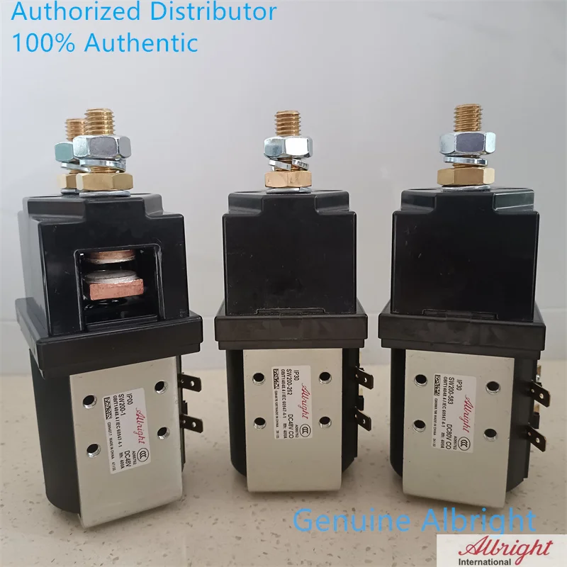 Contattore Albright Originale Sw200 48V 80 V 400A Sw200-1 Sw200-262 Sw200-583 Sw200-802 48 80 Volt Interruttore Relè Solenoide 400 Amp