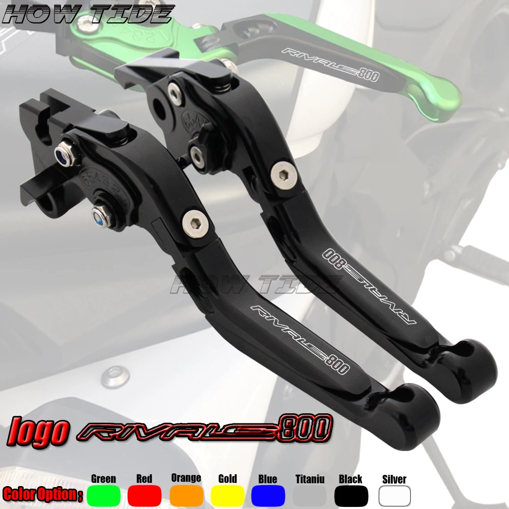 Leve Freno Frizione Regolabili Cnc Estensibili Pieghevoli Per Moto Per Mv Agusta Rivale 800 Rivale 800 2014