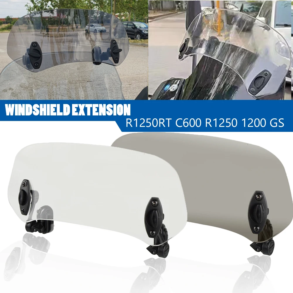 New Motorcycle Windshield Extension Spoiler Windscreen Air Deflector For Bmw G650 G650Gs Sertao Hp2 Enduro Megamoto Sport K100Rs