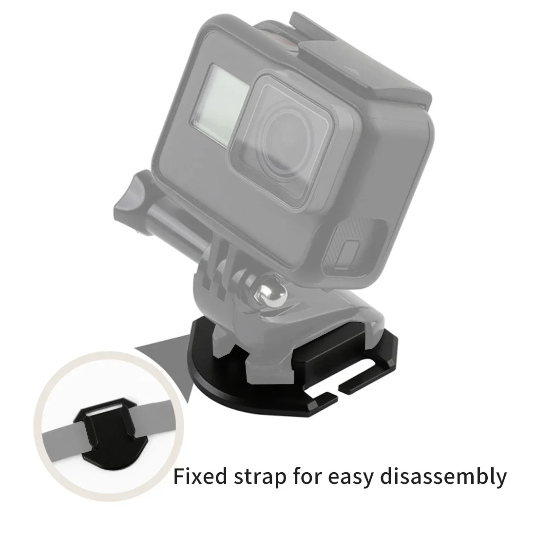 Tactical Go Pro Vest Molle Mount Flat Surface Buckle Hanging Adapter Per Gopro Hero 12 9 7 Insta360 Dji Sjcam Accessori Per Fotocamere