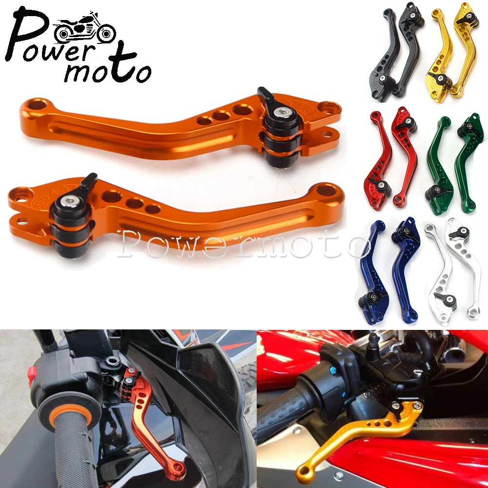 1 Paio Moto Cnc Leva Frizione Freno Regolabile Per Kawasaki Z1000 Yamaha Yzf Honda Cb Cbr250 Bmw F800 R1200Gs Suzuki Scooter