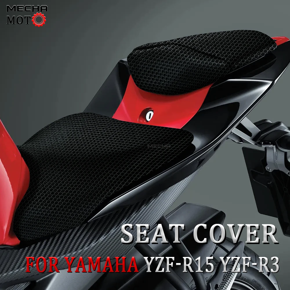 Per Yamaha Yzf R3 Yzfr3 Yzfr15 Yzf R15 Coprisedile Antiscivolo Resiliente Mesh Chair Protector Mat Scooter Cuscino Coprisedili