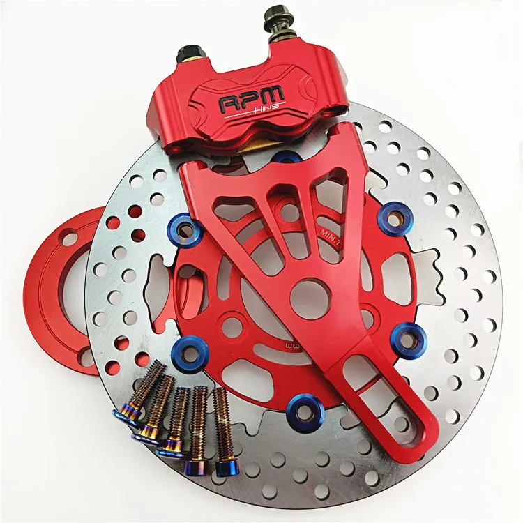 Cnc Aluminum Brake Caliper+220Mm Disc Pump Adapter Bracket Sets For Yamaha Electric Motorcycle Scooter Bws Zuma Rsz