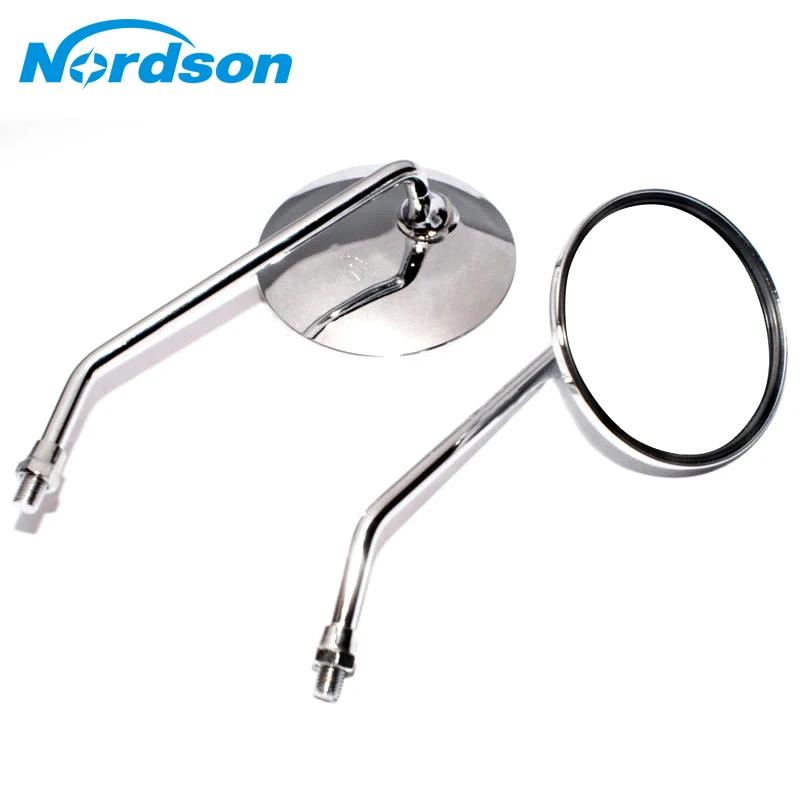Specchietti Retrovisori Moto Nordson 10Mm 8Mm Specchietti Retrovisori Moto Universali Per Suzuki Honda Kawasaki Yamaha Scooter Ciclomotore