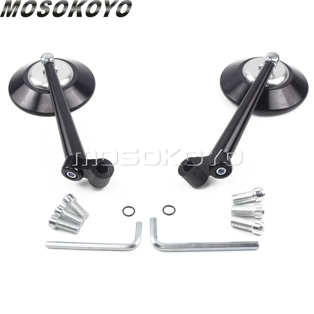 8Mm 10Mm Cnc Specchietto Retrovisore Moto Universale Per Suzuki Kawasaki Yamaha Honda Street Bikes Scooter Motocross