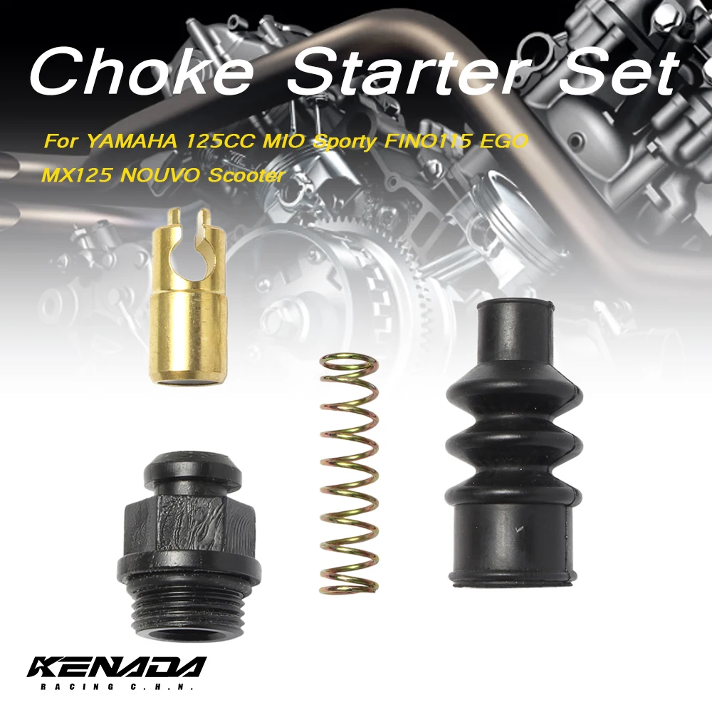 Carburatore Originale Carb Choke Holder Starter Set Per Yamaha 125Cc Mio Sporty Fino115 Ego Mx125 Nouvo Scooter