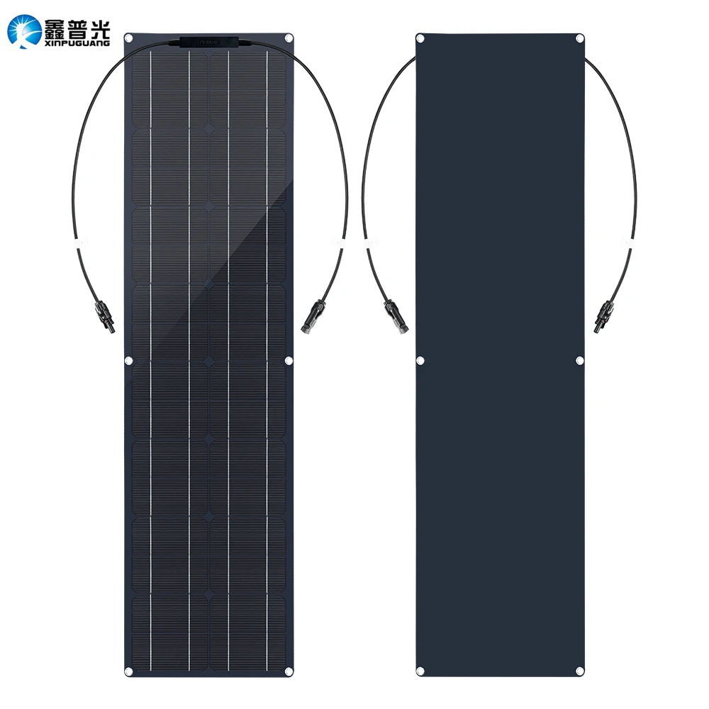 Pannello Solare Flessibile Da 100 Watt 12V 100 W 50W Pannello Monocristallino Sistema Solare Legger Solar Panelo Placa Solare Per Barca Da Campeggio R