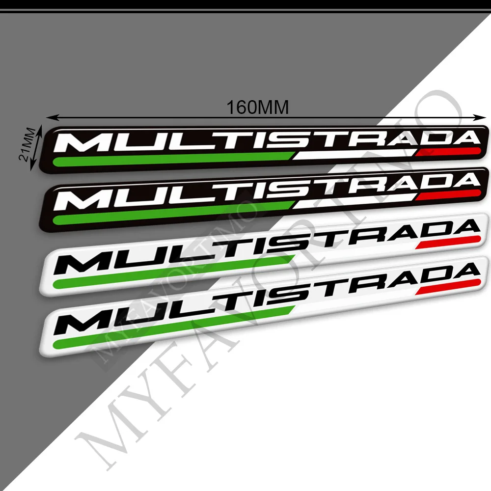 1260 S Per Ducati Multistrada 950 1200 1260 S V4 Adesivi Decal Tank Pad Protector Borse Laterali Valigie Baule Emblema Logo