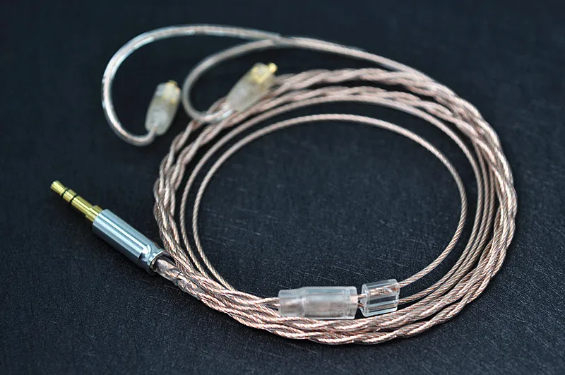 Coassiale Litz Frozen 7N Single Crystal Copper Silver Mixed Mmcx 0.78 Ie80 Tf10 Im50 Cavo Di Aggiornamento Per Cuffie Febbre 2.53.5 Headphon