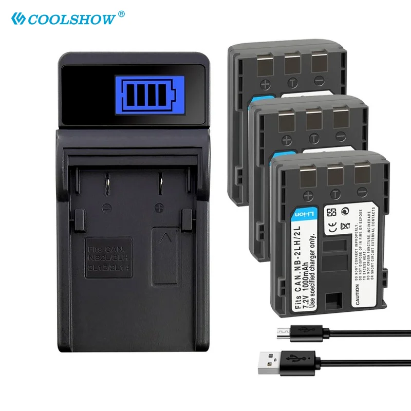 Nb 2L 2Lh Nb2Lh Nb2L Batteria Per Fotocamera Per Canon Rebel Xt Xti 350D 400D G9 G7 S80 S70 S30 S40 S45 S50 S60 Hv40 Batterie 1000Mah