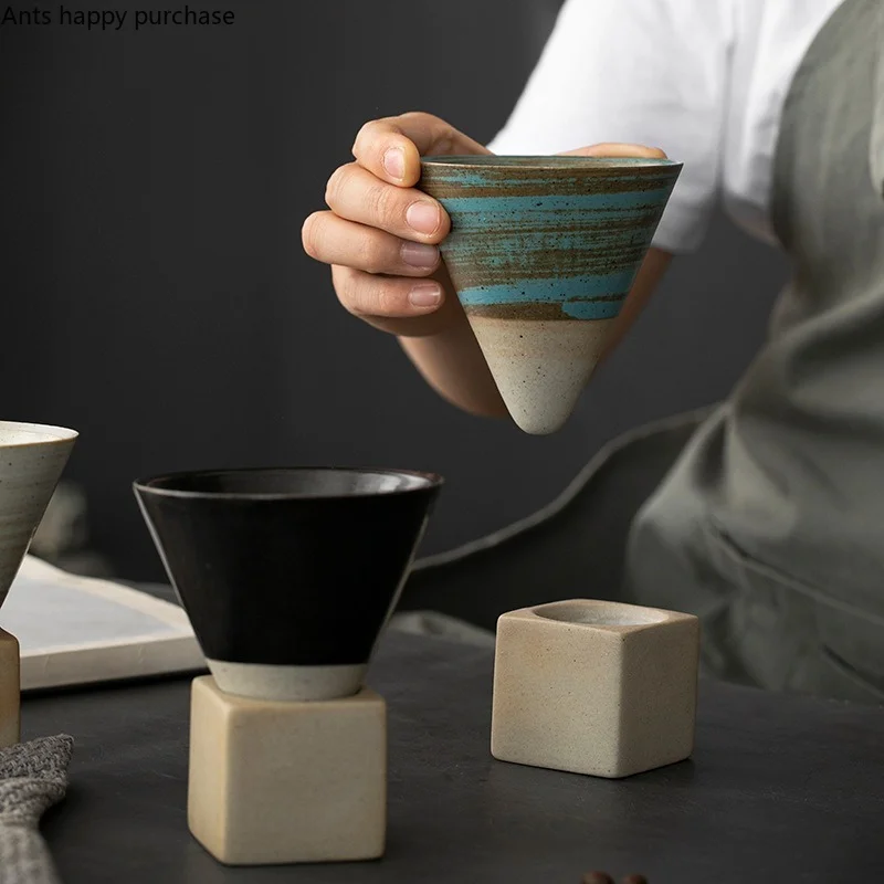 Tazza Da Caffè In Ceramica Tazza Da Caffè Con Fondo A Punta E Base Bicchieri Da Acqua Tazze Da Tè Al Latte Tazze Da Tè A Fiori Tazza Da Caffè Tazza Da