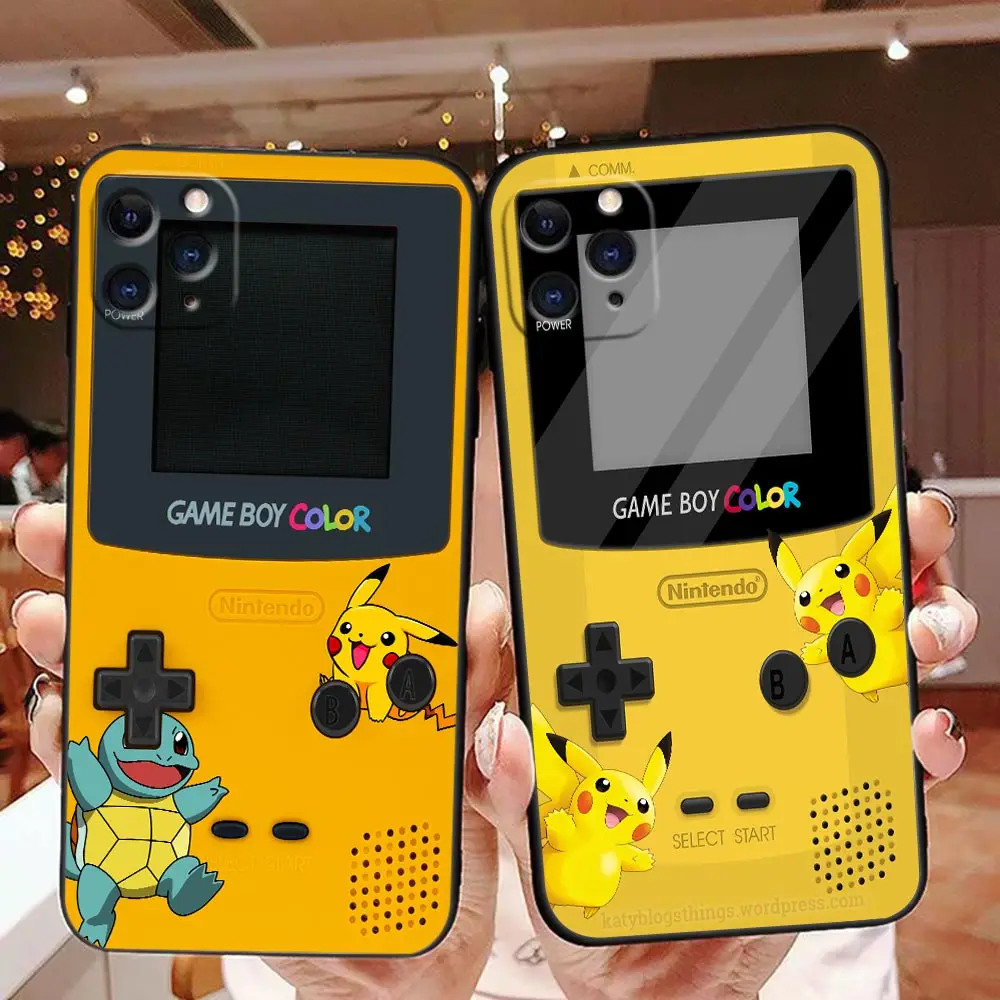 Game-Boy P-Pokemon Cover Phone Case Per Iphone 14 13 12 11 Pro Apple 6 7 15 8 Plus X Xr Xs Max Tpu Shell Funda Case Capa Coque