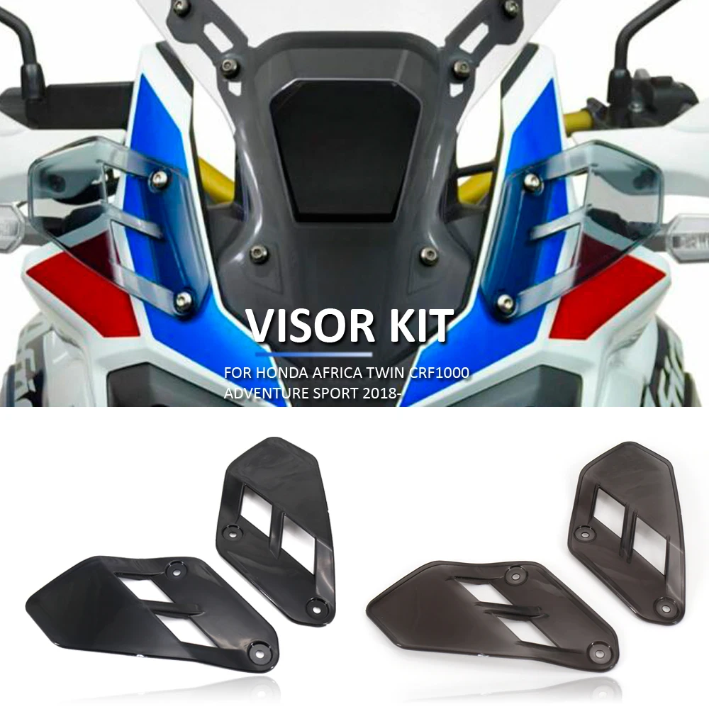 Nuovo Kit Visiera Deflettore Superiore Per Honda Crf 1000L Africa Twin Adventure Sport Deflettore Laterale Moto Crf 1000L Adv 2018-