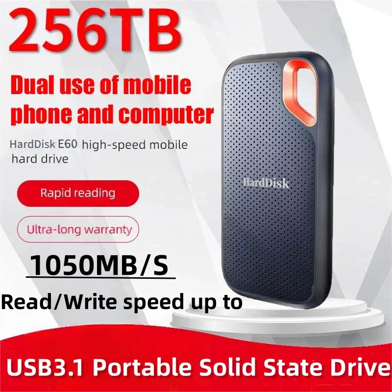 Per Xiaomi Hard Disk Mobile Ssd E60 1Tb 2Tb 256Tb Usb 3.1 Hd Hard Esterno Per Laptop Ps5 Mobile Hard Disk Hdd Storage