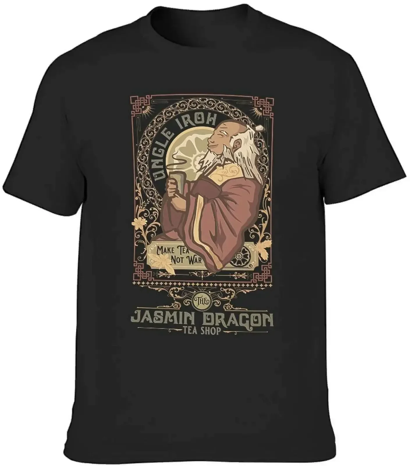 Uncle Iroh Make Tea Not War Jasmine Dragon Tea Shop T-Shirt Nera S-5Xl