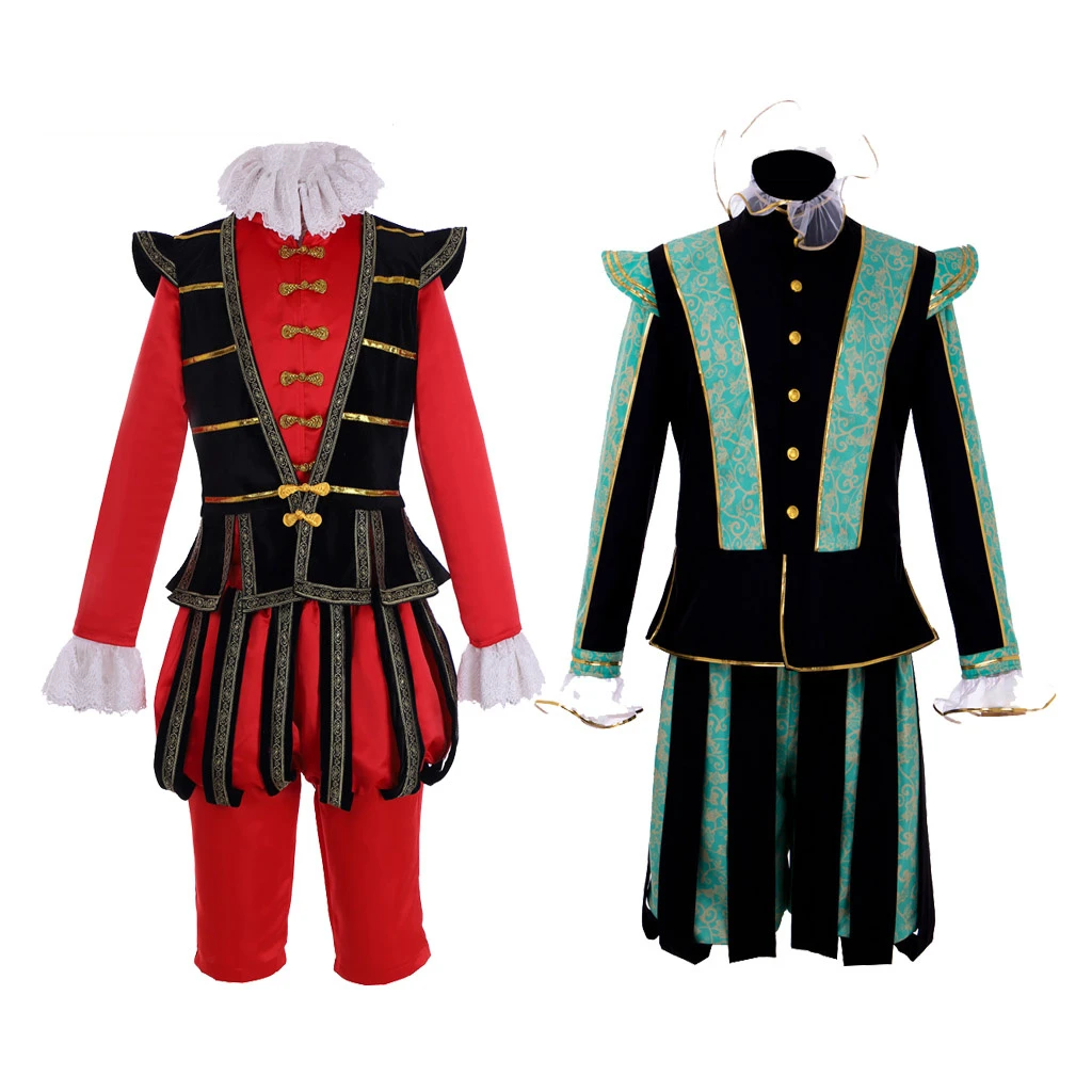 Costume Vittoriano Tudor Prince Rinascimentale Medievale Tudor Artista Uomo Vestito Hallowee Carnevale Costume Cosplay