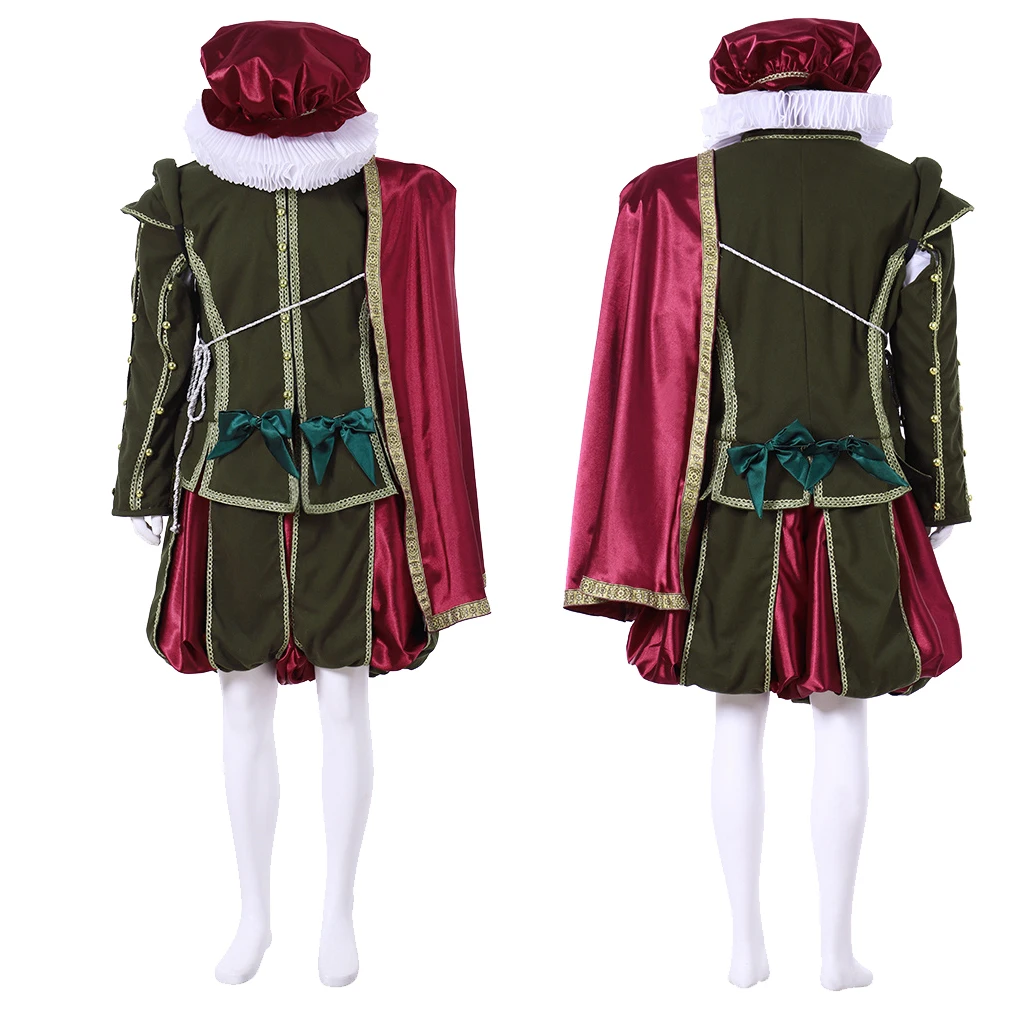 Costume Da Uomo Tudor Rinascimentale Henry Viii Cosplay Costume Medievale Abbigliamento Elisabettiano Uomo Adulto Tudor King Prince Costume