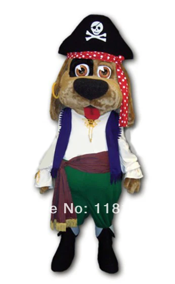 Mascotte Deluxe Pirate Dog Mascot Costume Custom Fancy Costume Anime Cosplay Kit Mascotte Fancy Dress Costume Di Carnevale