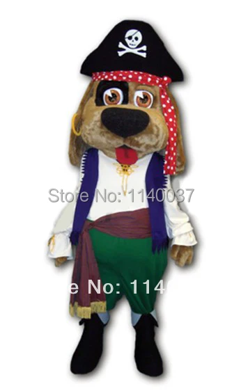 Mascotte Vendita Calda Deluxe Pirate Dog Mascot Costume Formato Adulto Halloween Cosply Costume Di Carnevale Pirate Mascotte Outfit Suit