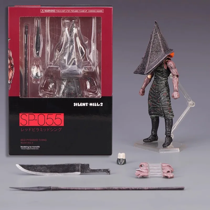 Genuine Figma Silent Hill Rivelazione 3D Figure Red Pyramid Thing Action Figures Collezione In Pvc Pyramid Head Model Toys Gifts