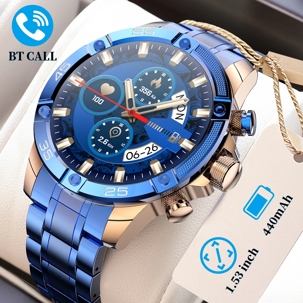 Nuovi Uomini Smart Watch Business Ai Voice Assistant Monitoraggio Della Salute Durevole Chiamata Bluetooth Impermeabile Per Ios Huawei Smart Watch
