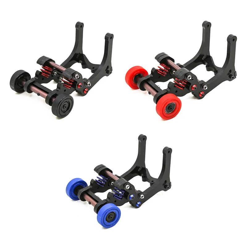 Hot-Double Wheel Keel Wheelie Raise Head Bar Per 1/5 Traxxas Xmaxx X-Maxx