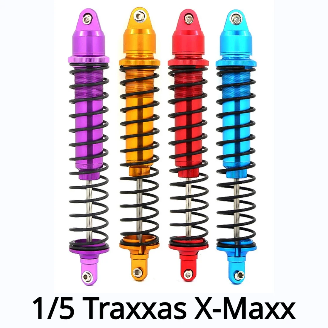 Ammortizzatore Dell'Ammortizzatore Della Lega Del Metallo Di Alluminio 2Pcs #7761 Per 1/5 Traxxas Xmaxx X Maxx Xmaxx 77076-4