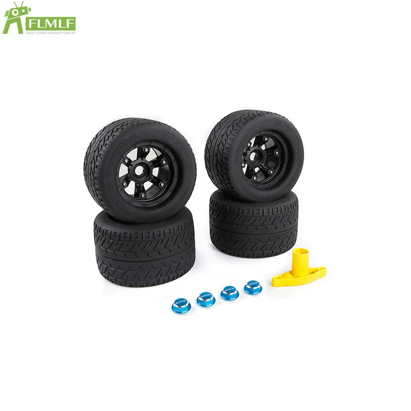 Pneumatico Su Strada Con Dado Ruota E Set Di Chiavi Per Auto Misura Per 1/5 Traxxas Max-X Trx X-Maxx Xmaxx Rc Parti Di Giocattoli Per Auto Dimensioni 