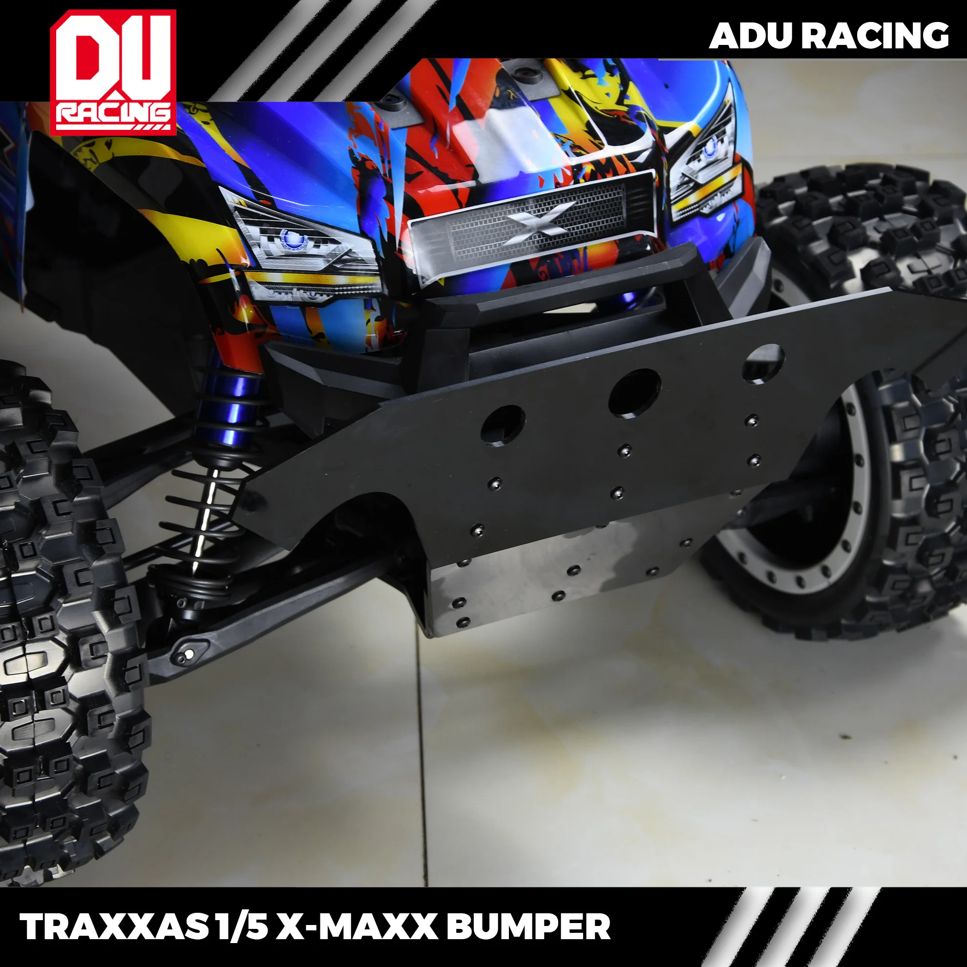 Adu Racing Traxxas X-Maxx 8S Xmaxx Paraurti Anteriore In Nylon Due Tipi