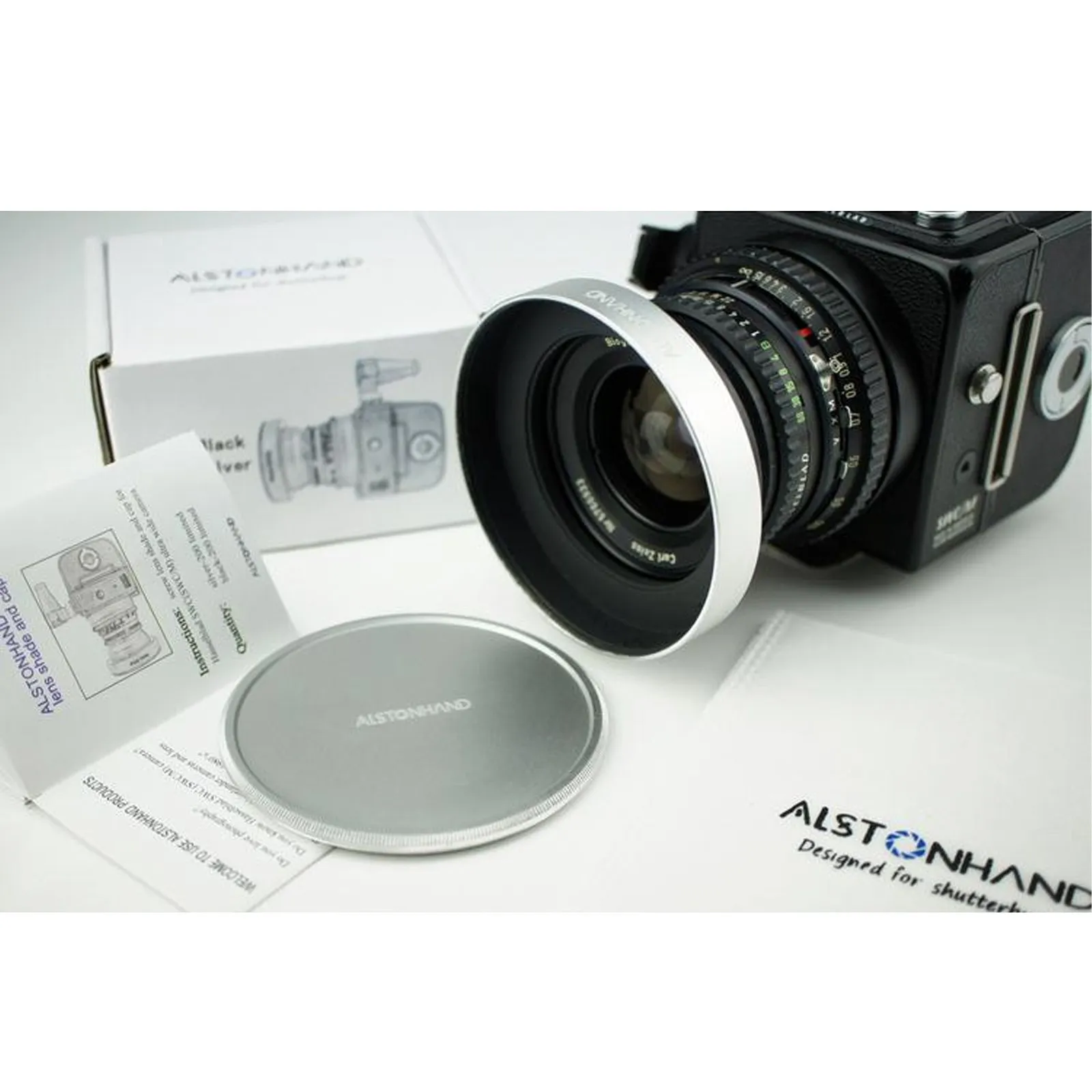 Per Hasselblad Swc Swc/M Biogon 38/4.5 Parti Della Fotocamera Hot Metal Lens Hood + Cap