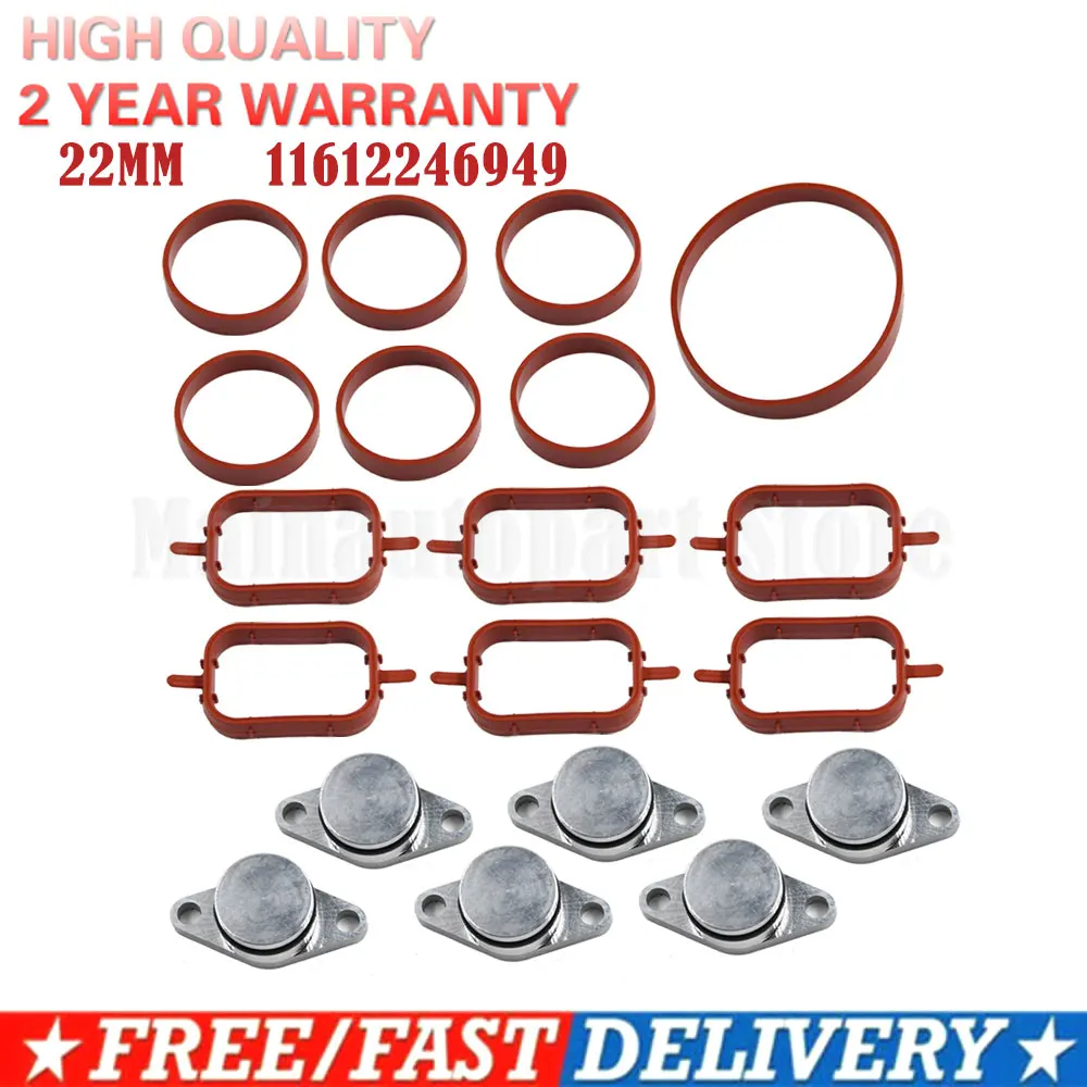 20 Pz Aspirazione Collettore Guarnizioni 11617790198 11612246945 11612245439 11612246949 Per Bmw M47 E87 E46 E90 E91 E92 E93 E39 E60