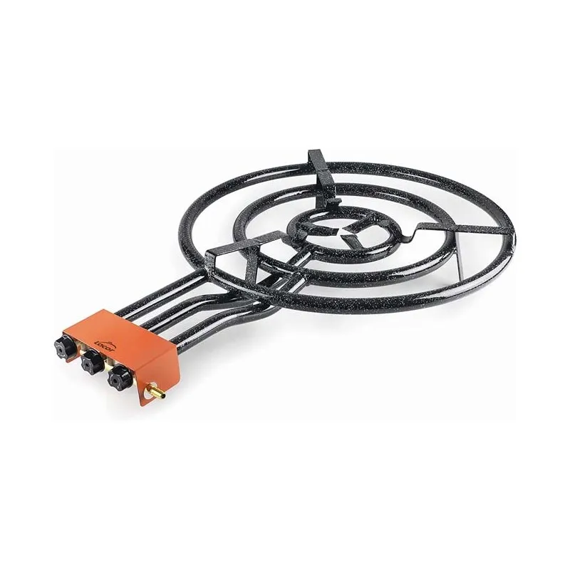 Fornello Per Paella Lacor Gas Butano 30-50-70 Cm, 3 Fuochi Per Paletta Per Paella 38-90 Cm