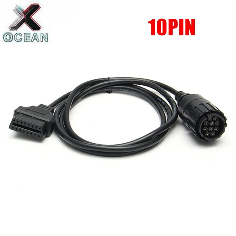 Per Bmw 10Pin Icom D Cable Icom-D Moto Moto 10 Pin Adattatore A 16Pin Obd2 Cavo Diagnostico Per Bwm Icom Spedizione Veloce