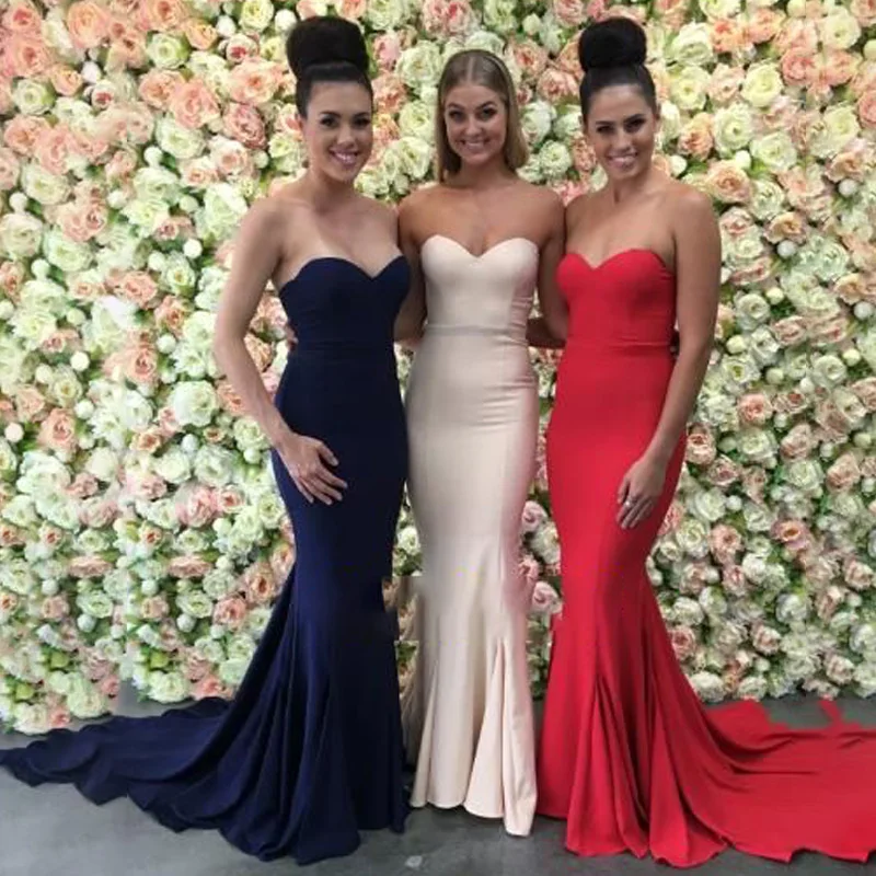 Abito Da Damigella D'Onore A Sirena Abito Da Champagne Demoiselle D Honneur Femme Raso Fuori Dalla Spalla Abito Cerimonia Donna 2022 Festa Nuziale