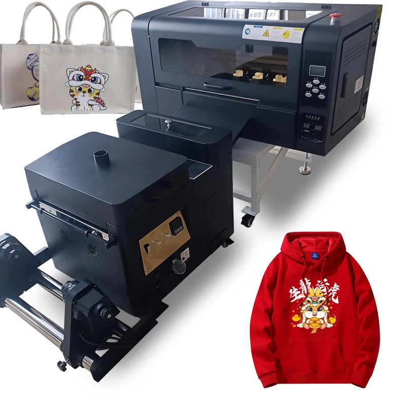 Nuovo Modello A3 A3 + Stampante Dtf Con Agitatore Di Polvere Dtf Drucker Xp600 Dtf Stampante Tessile