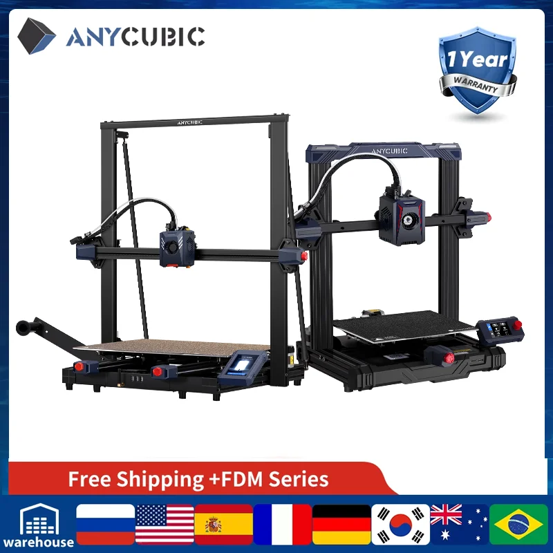 Stampante 3D Anycubic Serie Fdm Impresora 3D Drucker Anycubic Kobra 2 Neo Pro Plus Max Stampante 3D Di Grande Formato Con Struttura In Metallo Pieno