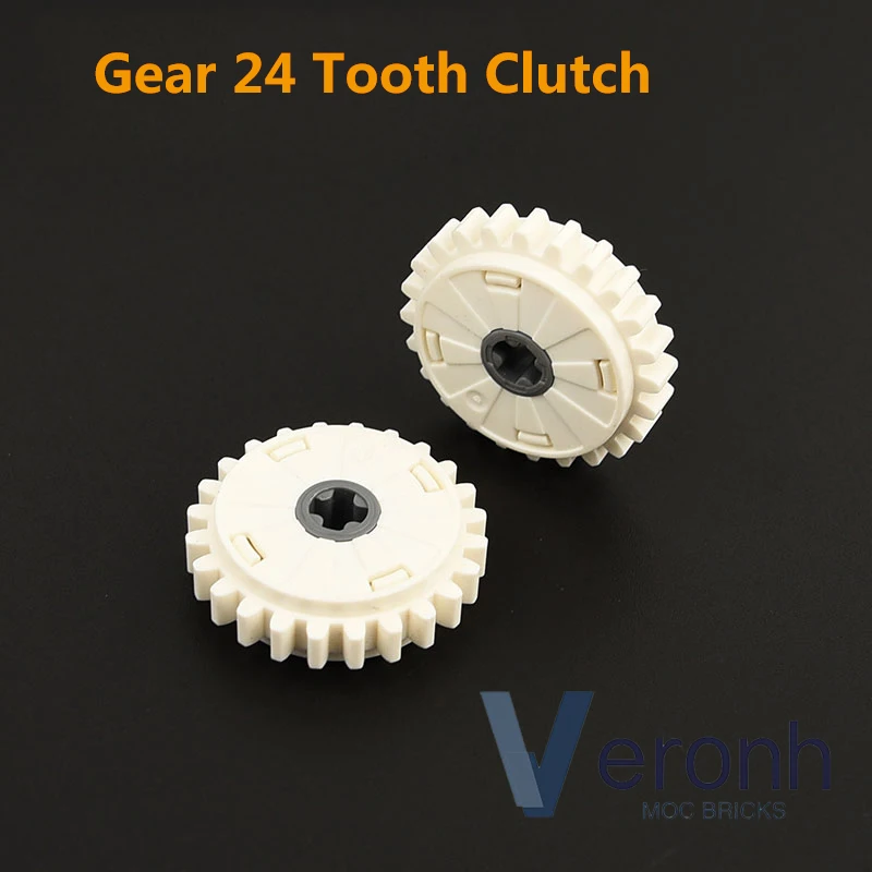 10 Pz/Lotto Parti High-Tech 24 Denti Frizione Gear 76224 60 C01 Moc Building Blocks Compatibile Modello Di Auto Set Bulk Accessorio Mattoni