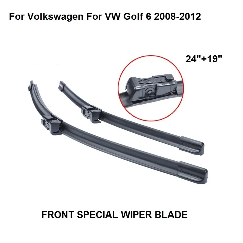 Tergicristalli Lama Per Volkswagen Vw Golf Vi 6 2008-2012 24 '' + 19 '' Auto Accessori Auto I Prezzi In Gomma Tergicristallo