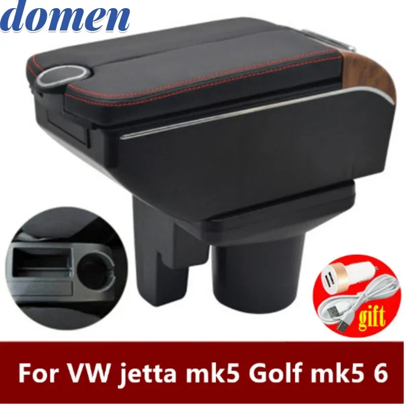 Per Vw Golf 6 Bracciolo Box Golf 5 Mk5 Mk6 Sagitar Interior Special Retrofit Parts Car Bracciolo Box Center Storage Box