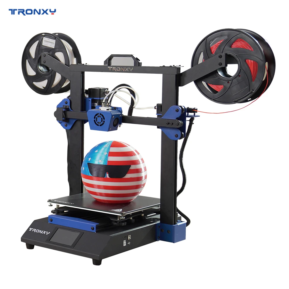Stampante 3D Tronxy Xy-3 Se 2 In 1 3 In 1 O Incisione Laser Silenzioso Montaggio Rapido Doppia Piastra In Vetro Motore Z Stampante 255*255