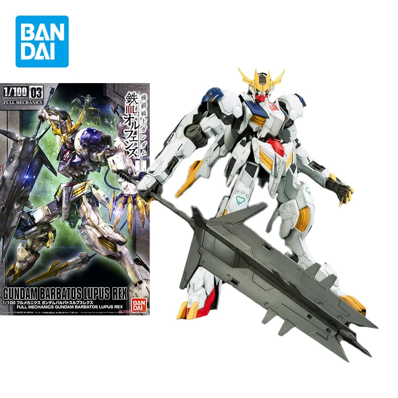 Bandai Original Gundam Model Kit Anime Figure Fm 1/100 Tv Gundam Barbatos Lupus Rex Action Figure Giocattoli Da Collezione Regali Per Bambini