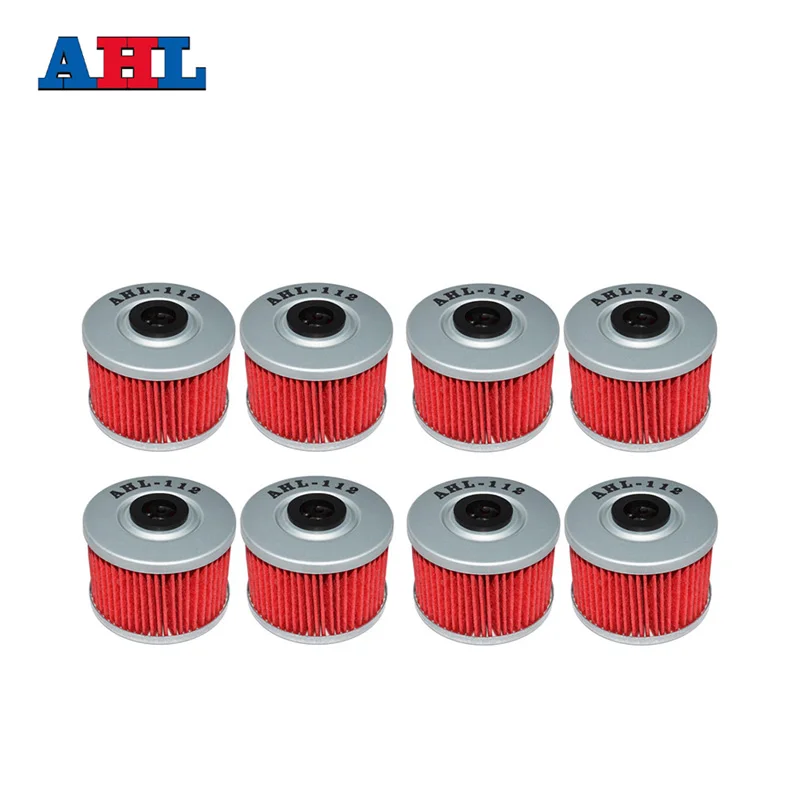 8Pcs Parti Del Motociclo Filtro Olio Per Honda Nx650 Dominator 650 Nx650Dominator 650 Nx 650 Dominator 1988-2002