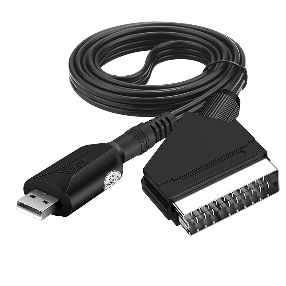 Scart A Usb2.0 Scheda Di Acquisizione Video Usb 2.0 Scart Scheda Di Acquisizione Audio Video Easy Cap Dvd Dvr Vhs Convertitore Adattatore Scheda Tv Vi