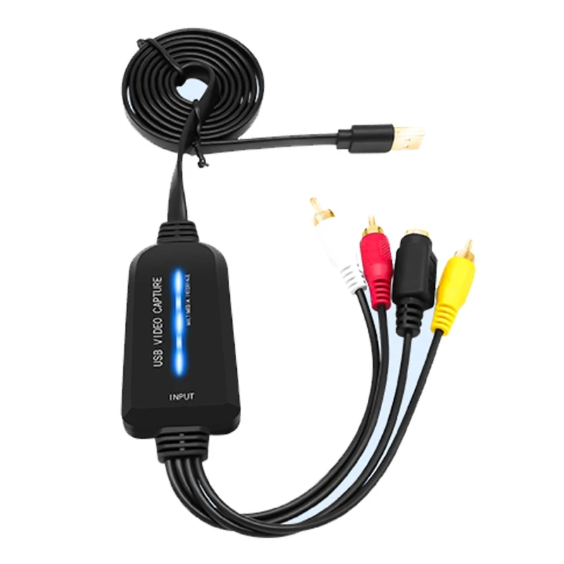 Adattatore Per Scheda Di Acquisizione Video Audio Cavi Per Pc Per Dispositivo Di Acquisizione Video Dvd Vhs Tv R2Lb