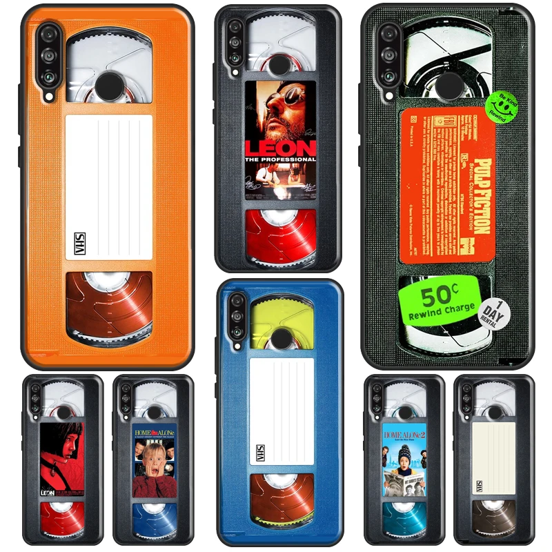 Vhs Tape Cassette Home Alone Per Huawei P30 Pro P40 P20 Lite Mate 20 Lite Custodia In Tpu Per Huawei P Smart 2019 2021 Coque