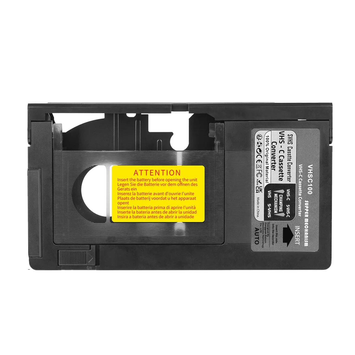 Vhs-C Adattatore A Cassetta Per Jvc Per Rca Per Adattatore Cassetta Panasonic Vhs-C Svhs Vhs Non Per 8Mm/Minidv/Hi8